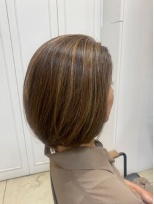 白髪ぼかしハイライト